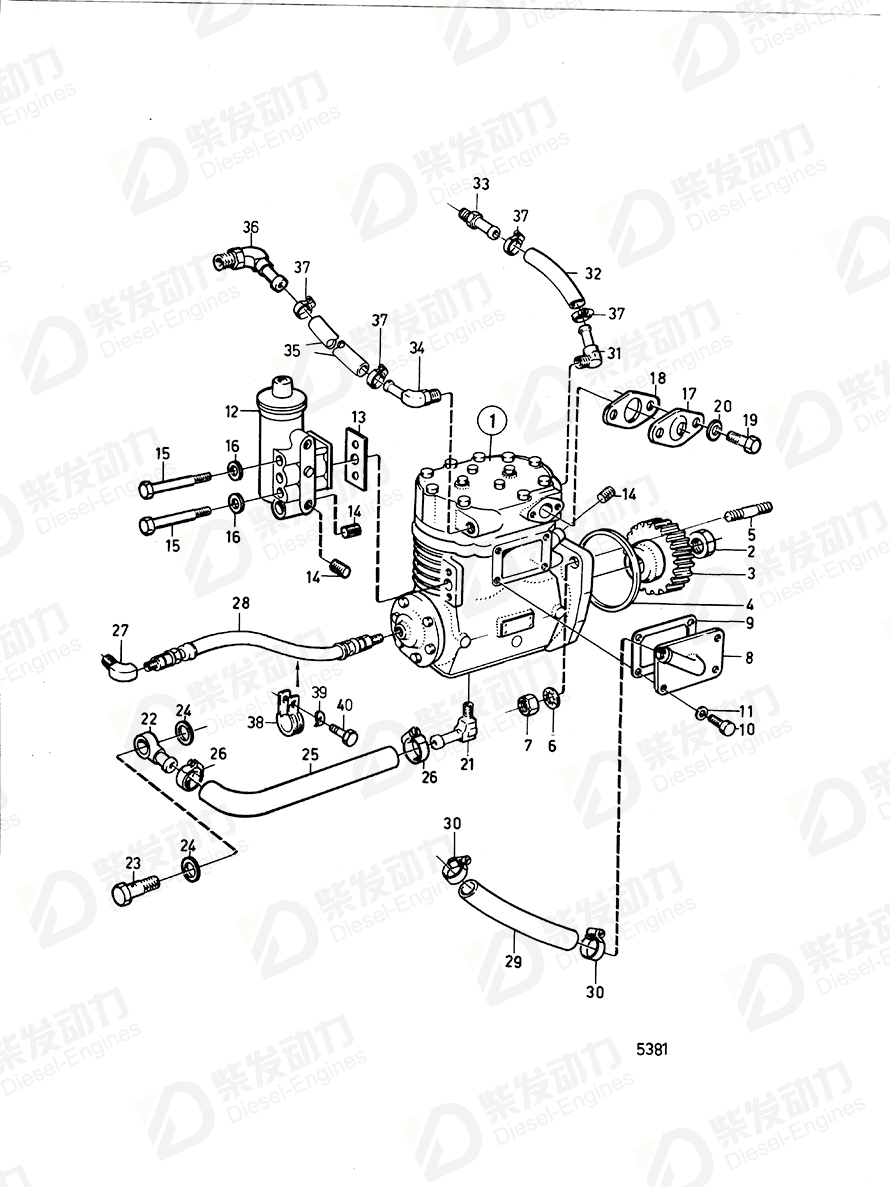 VOLVO Hose 944465 Drawing